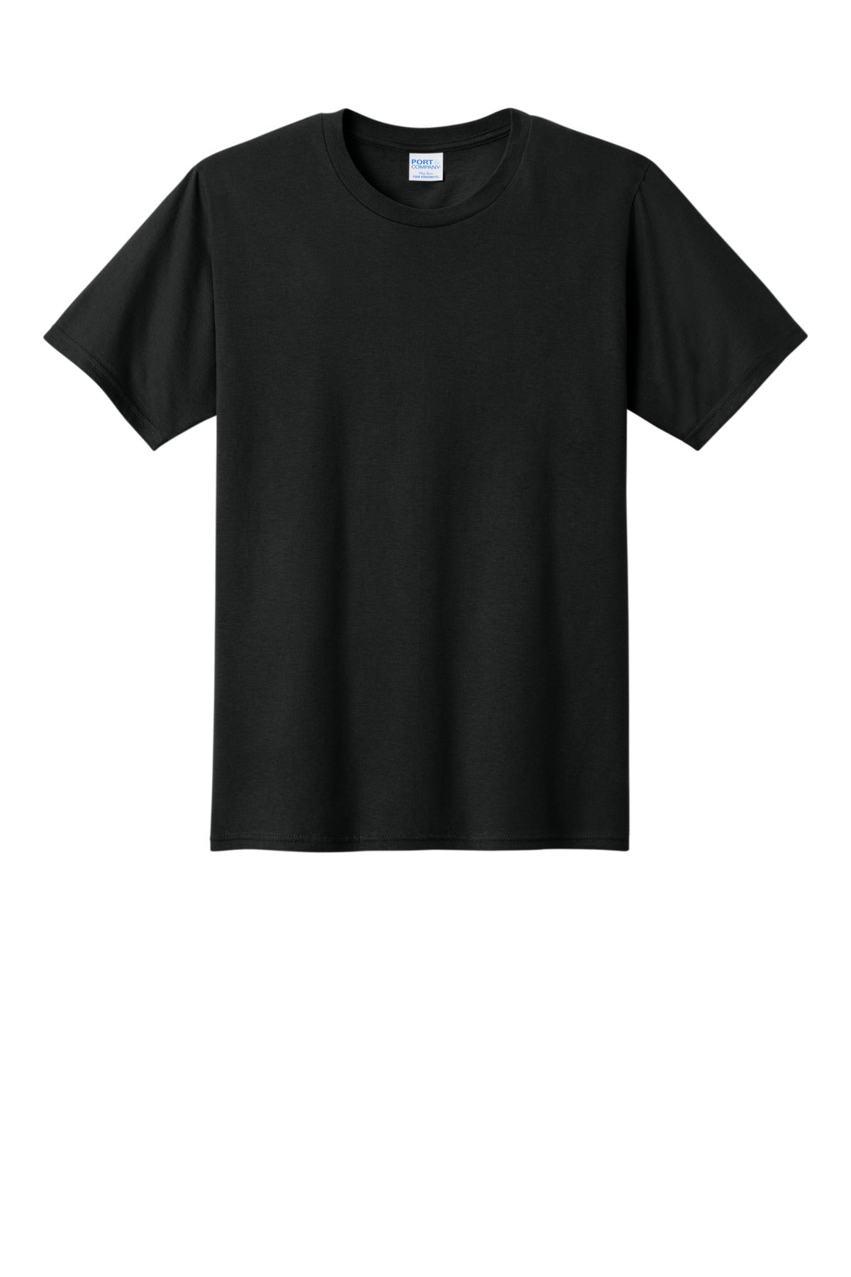 Port & Company Fan Favorite Tee - Jet Black - flat front