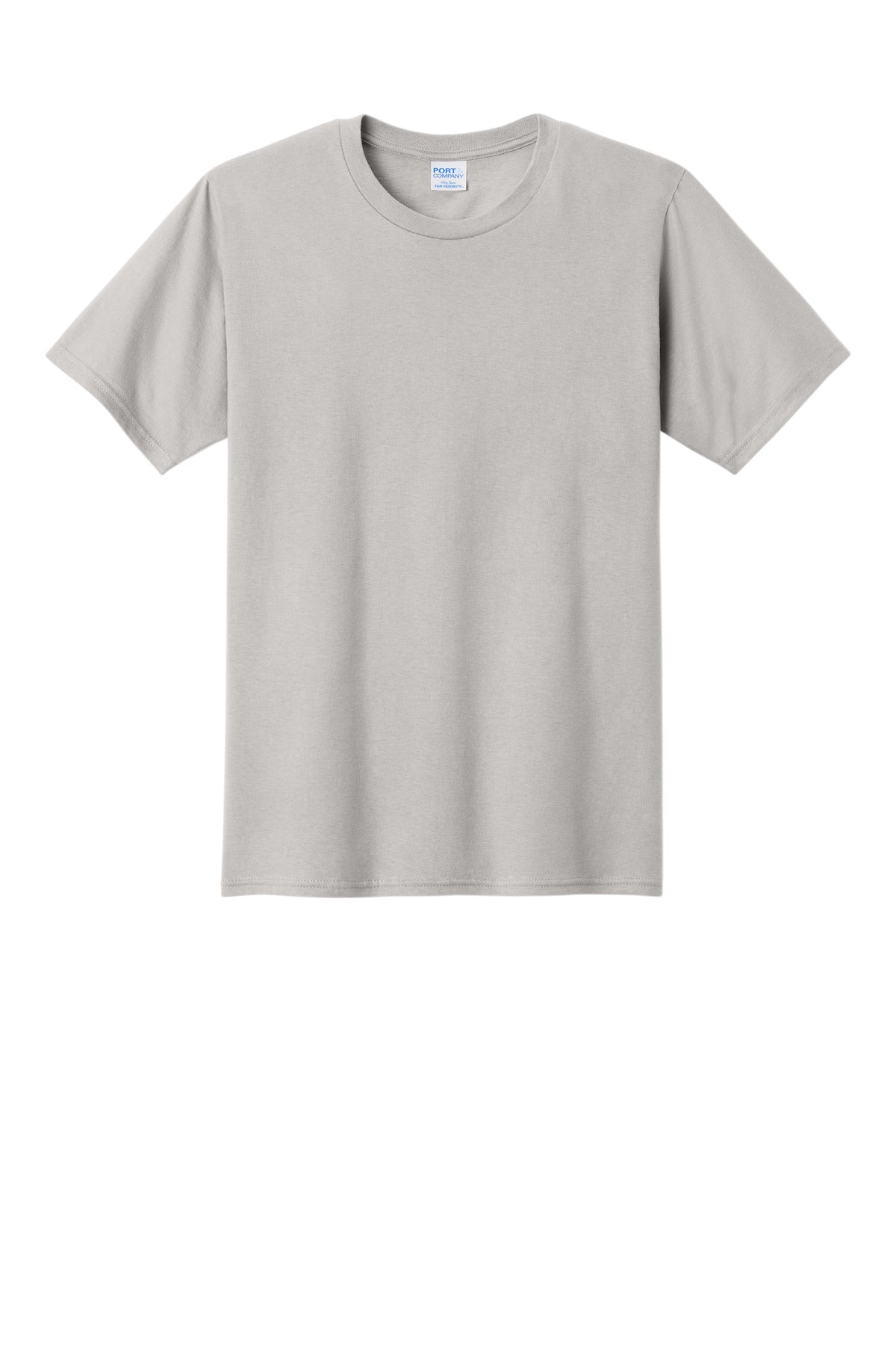Port & Company Fan Favorite Tee - Silver - flat front