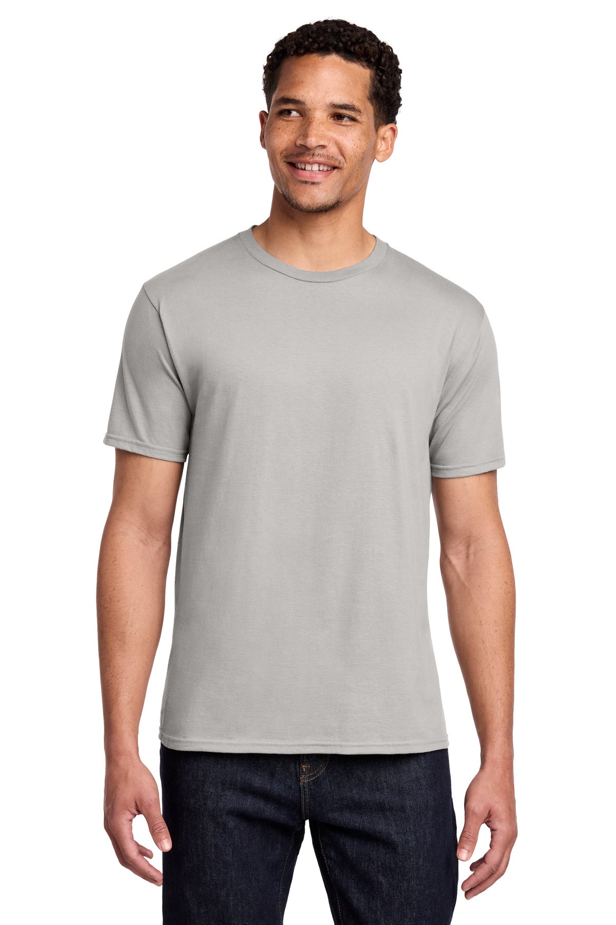 Port & Company Fan Favorite Tee - Silver - front