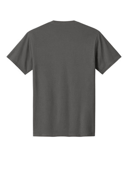Port & Company Core Cotton Tee - Charcoal - flat back