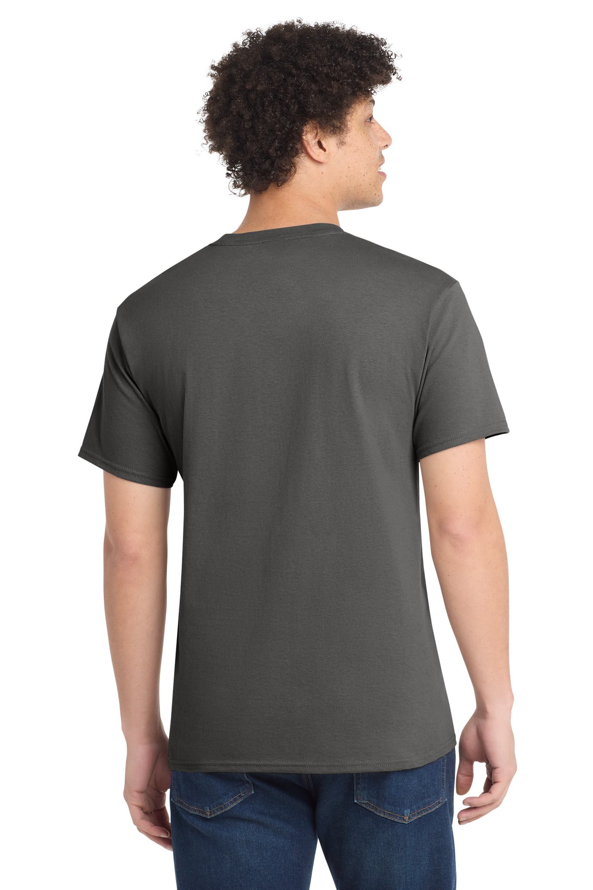 Port & Company Core Cotton Tee - Charcoal - back