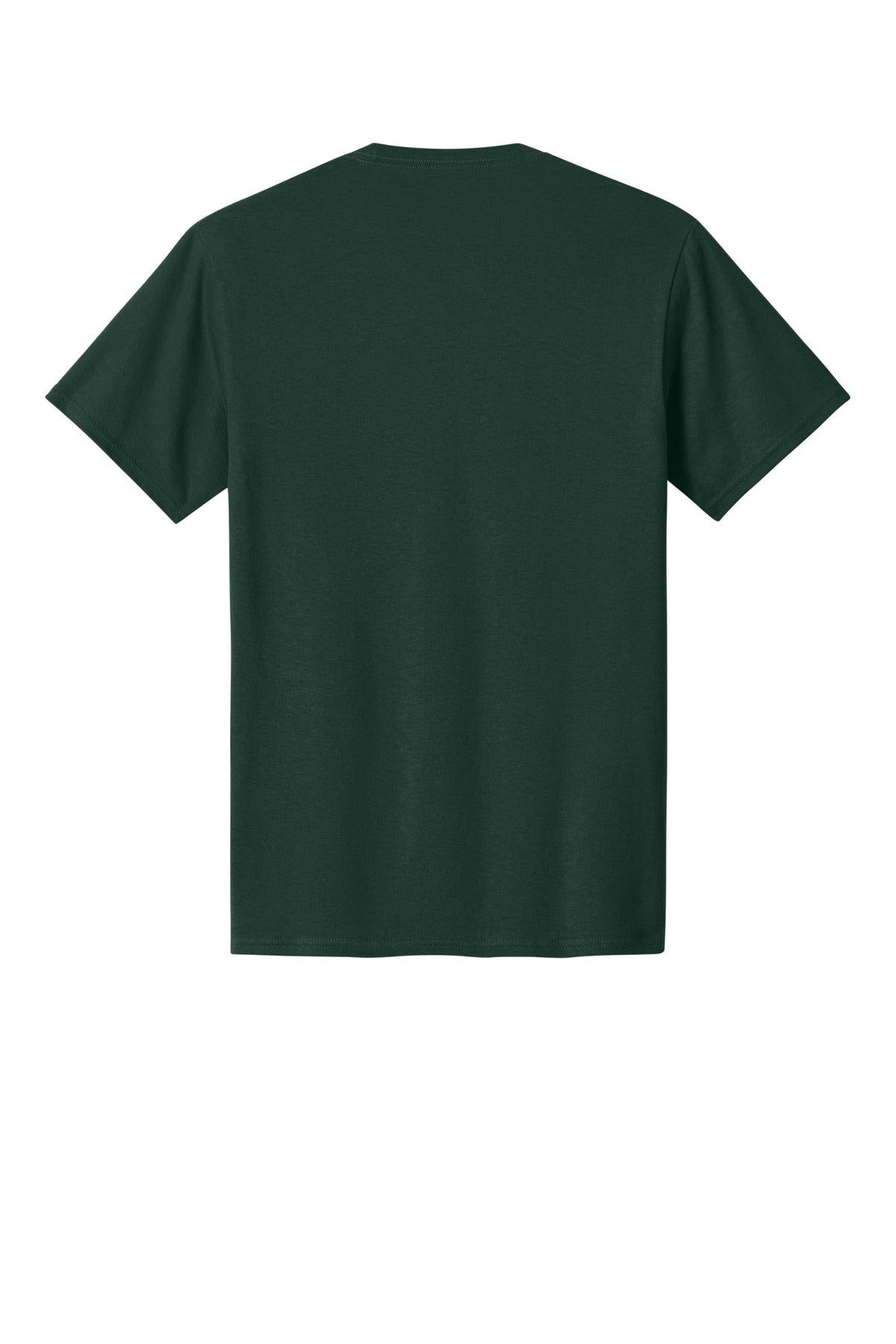 Port & Company Core Cotton Tee - Dark Green - flat back