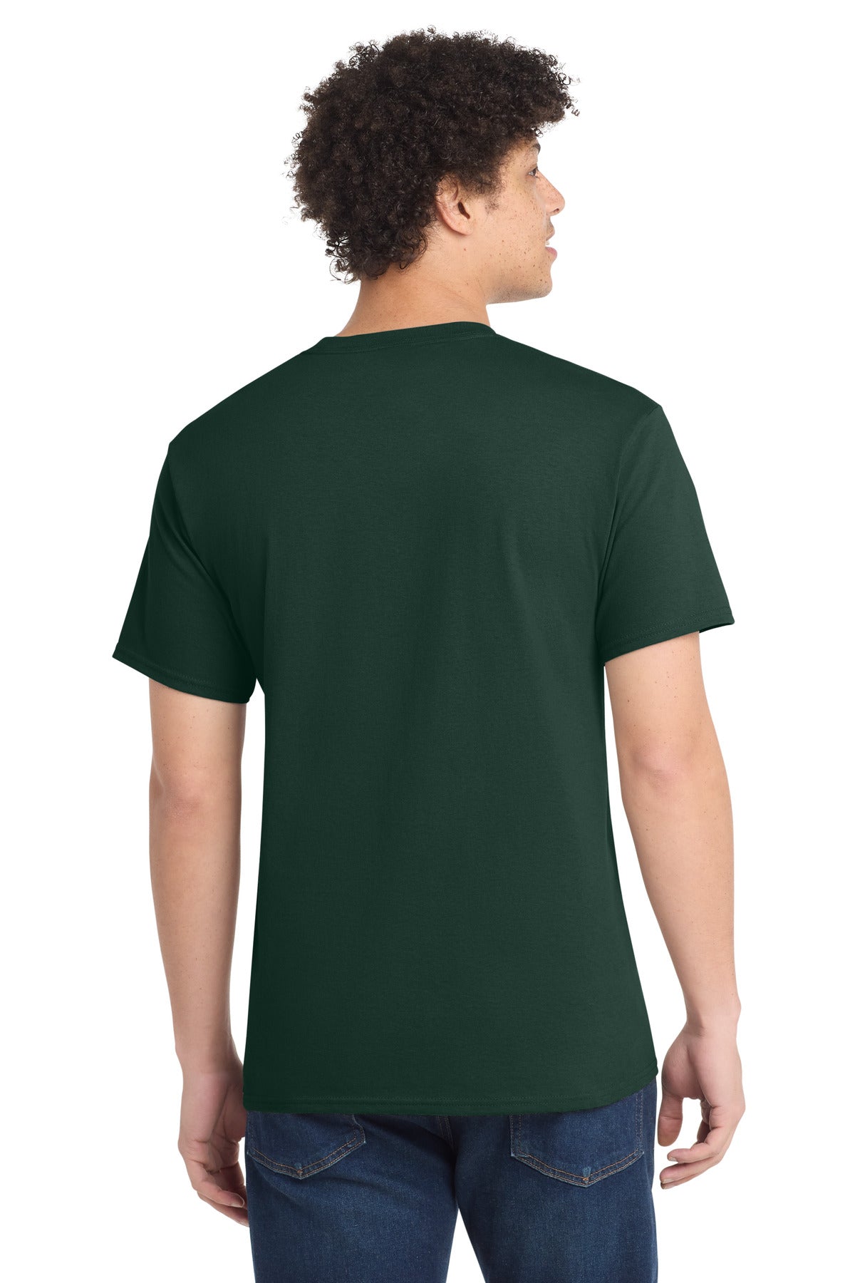 Port & Company Core Cotton Tee - Dark Green - back