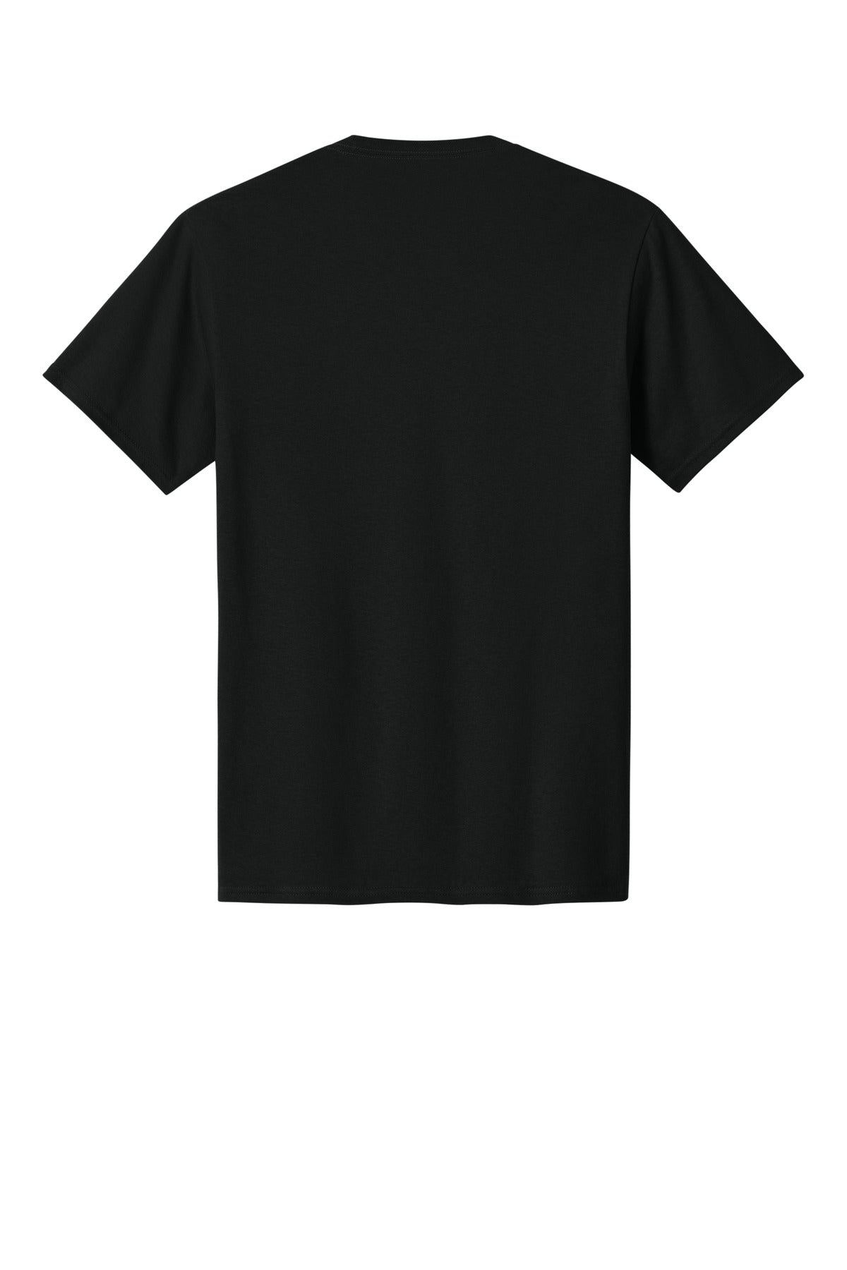 Port & Company Core Cotton Tee - Jet Black - flat back