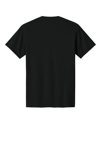Port & Company Core Cotton Tee - Jet Black - flat back