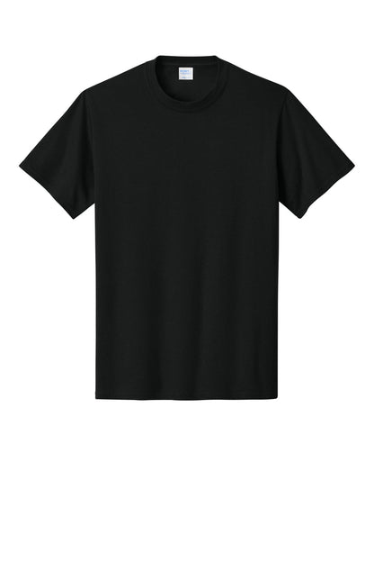 Port & Company Core Cotton Tee - Jet Black - flat front