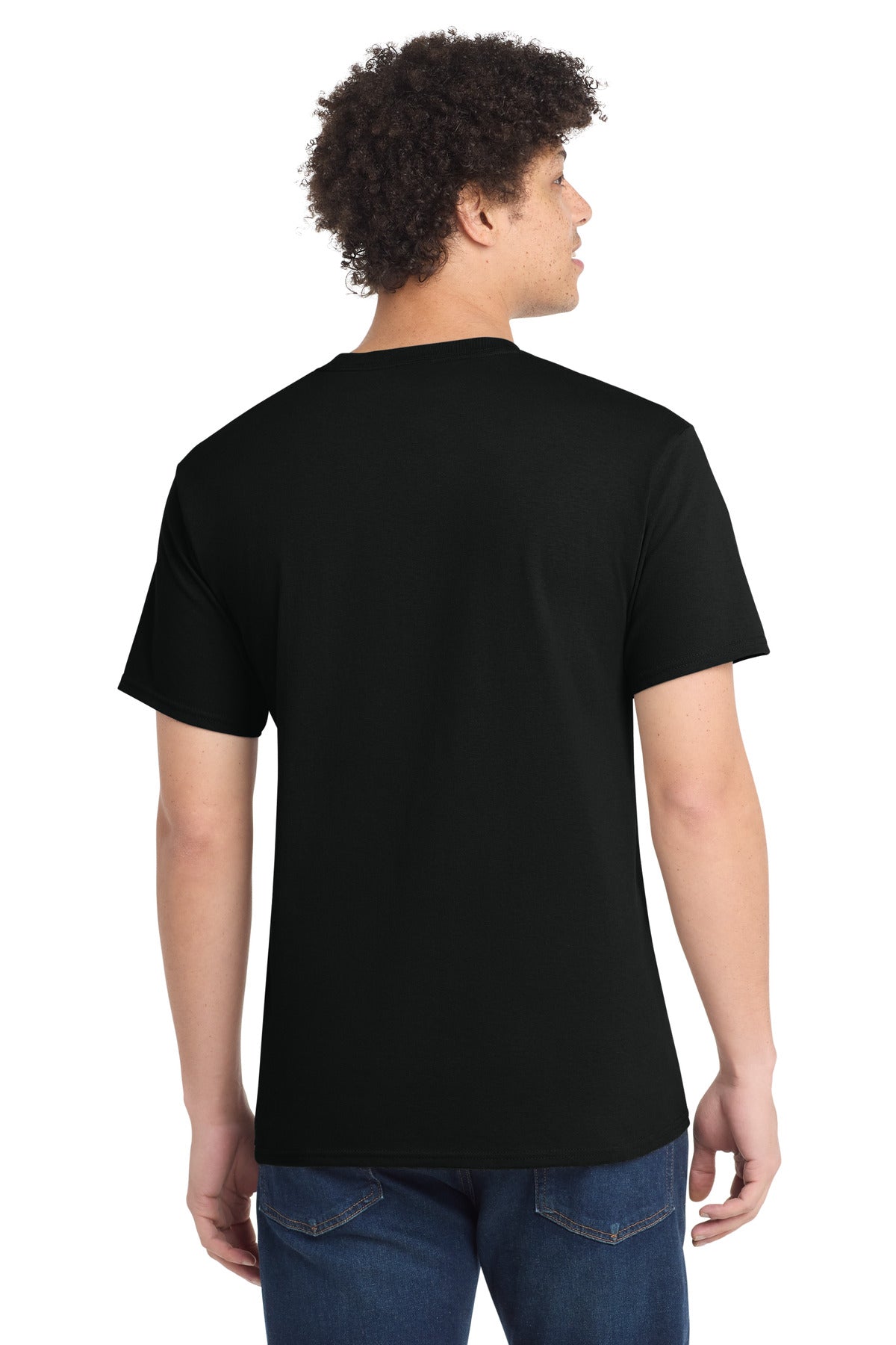 Port & Company Core Cotton Tee - Jet Black - back