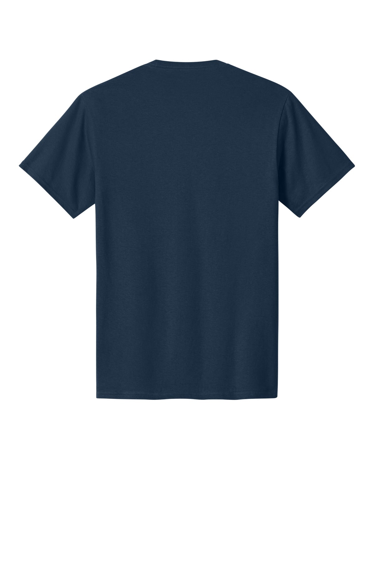 Port & Company Core Cotton Tee - Navy - flat back