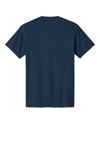 Port & Company Core Cotton Tee - Navy - flat back
