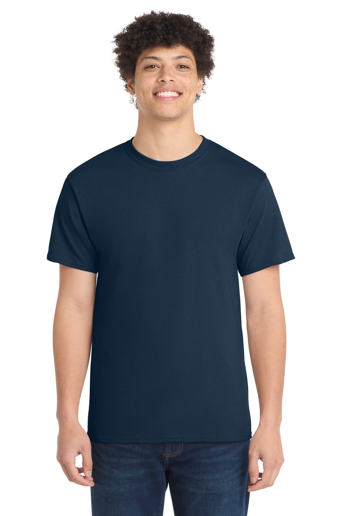 Port & Company Core Cotton Tee - Navy - front