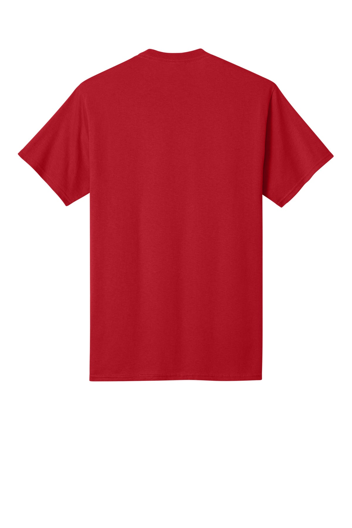 Port & Company Core Cotton Tee - Red - flat back