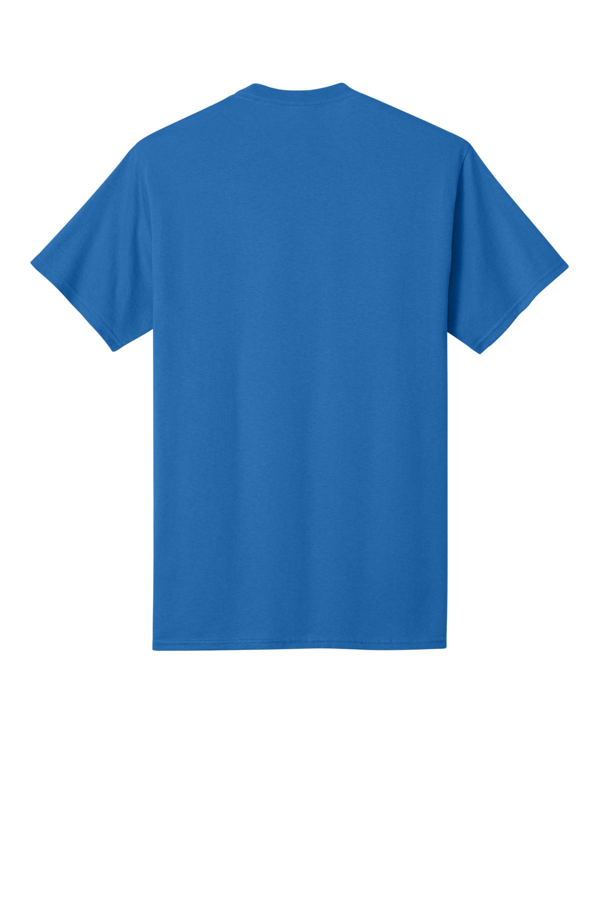 Port & Company Core Cotton Tee - Royal - flat back
