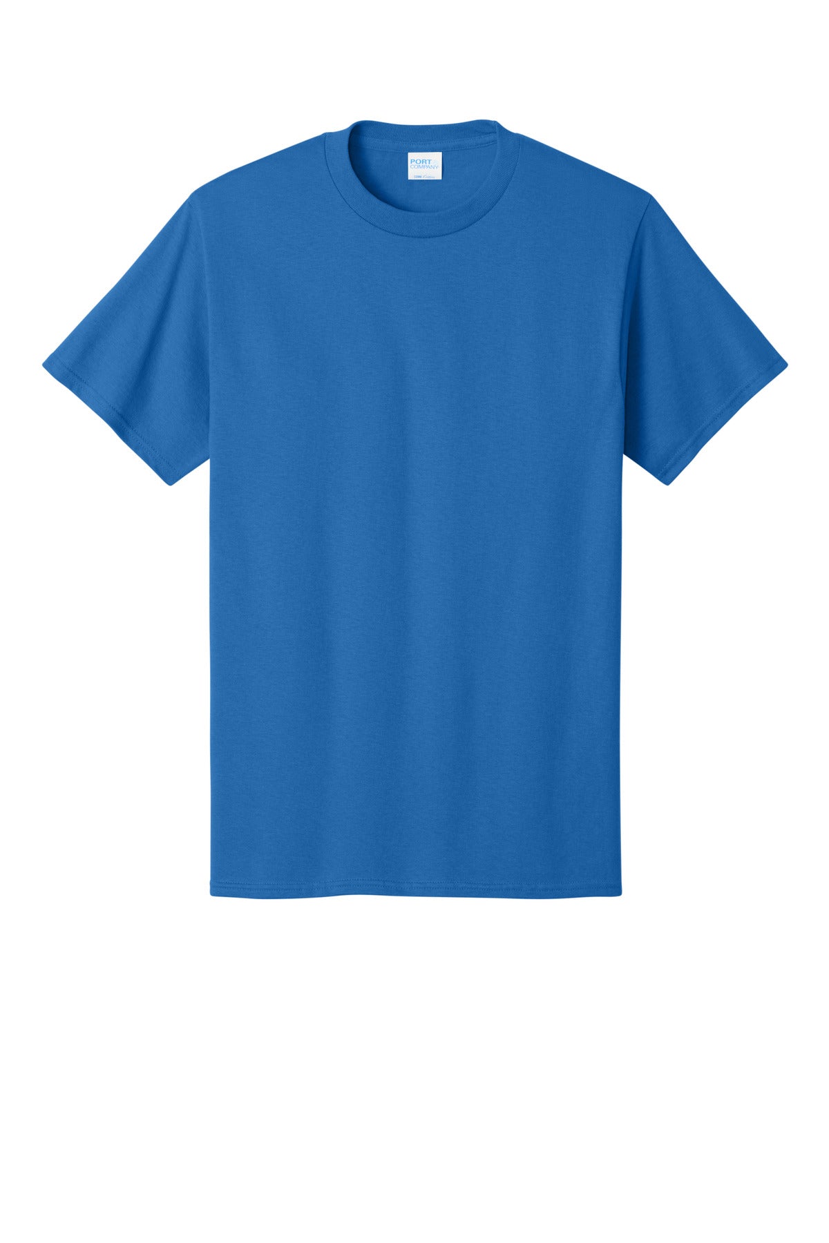 Port & Company Core Cotton Tee - Royal - flat front