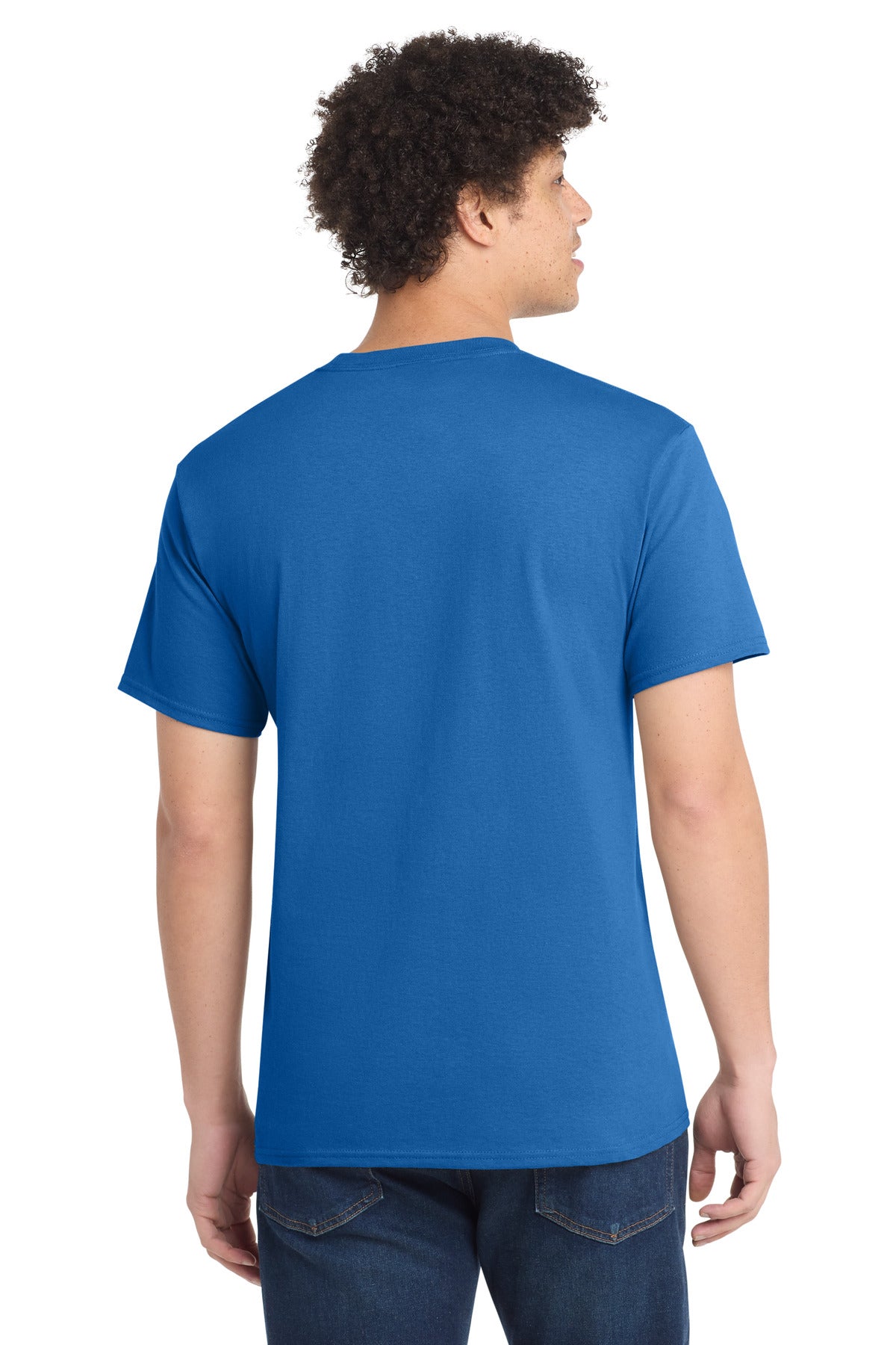 Port & Company Core Cotton Tee - Royal - back