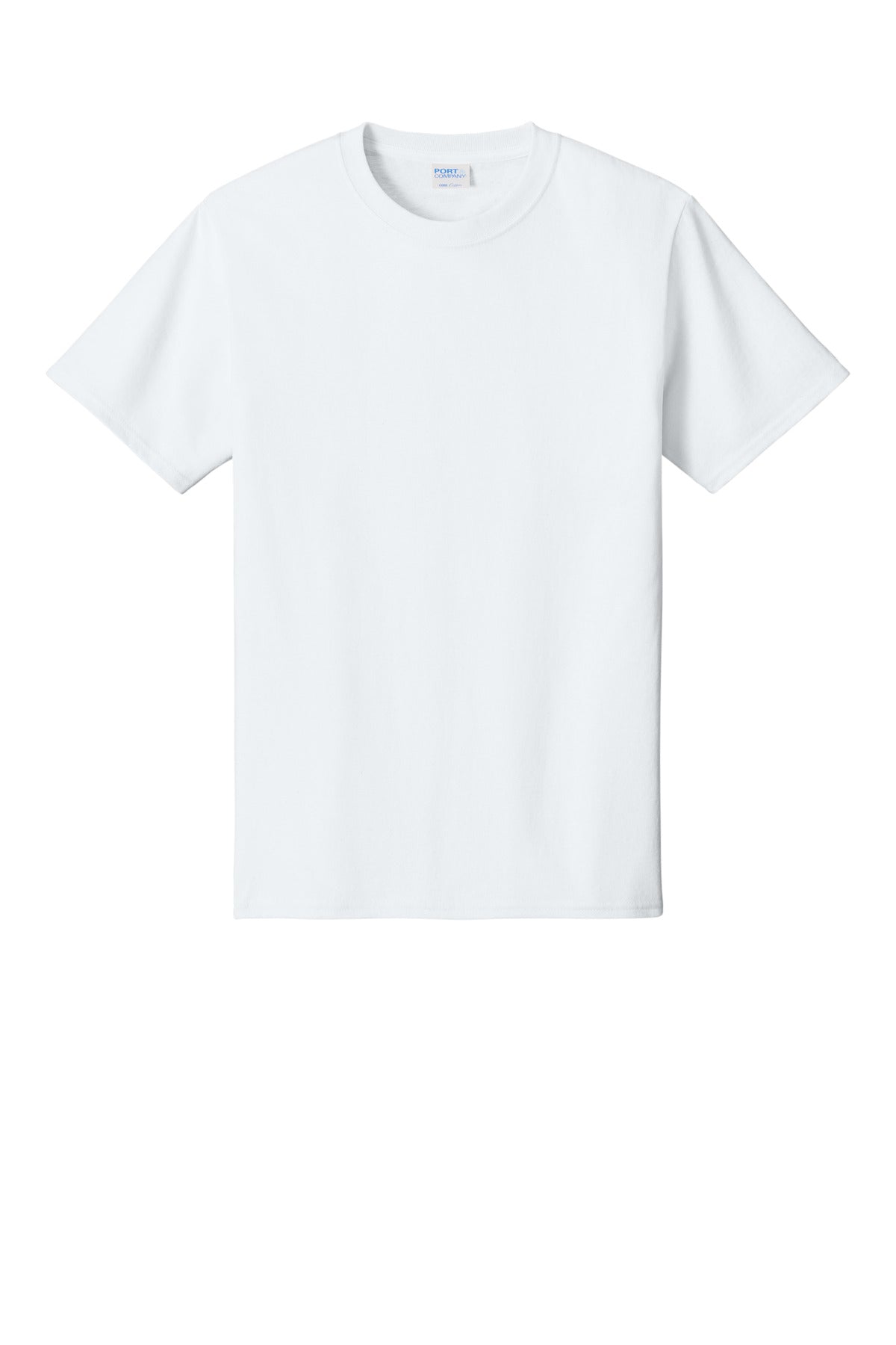 Port & Company Core Cotton Tee - White - flat front