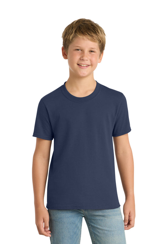 Port & Company Youth Core Blend Tee - Navy - front