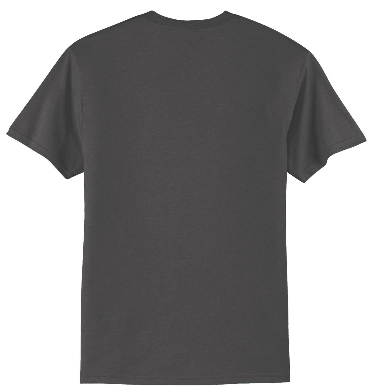 Port & Company Core Blend Tee - Charcoal - flat back
