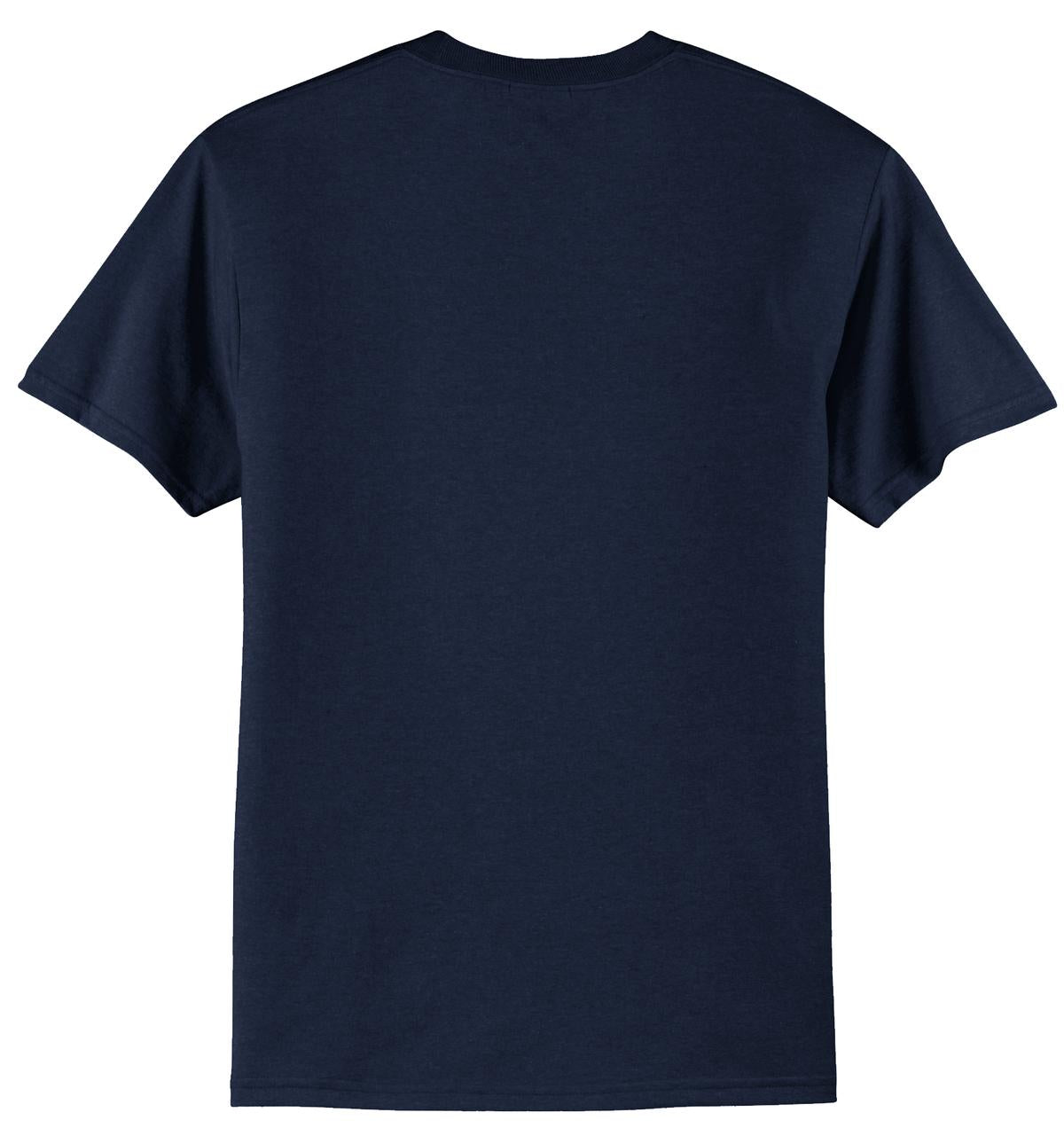 Port & Company Core Blend Tee - Navy - flat back