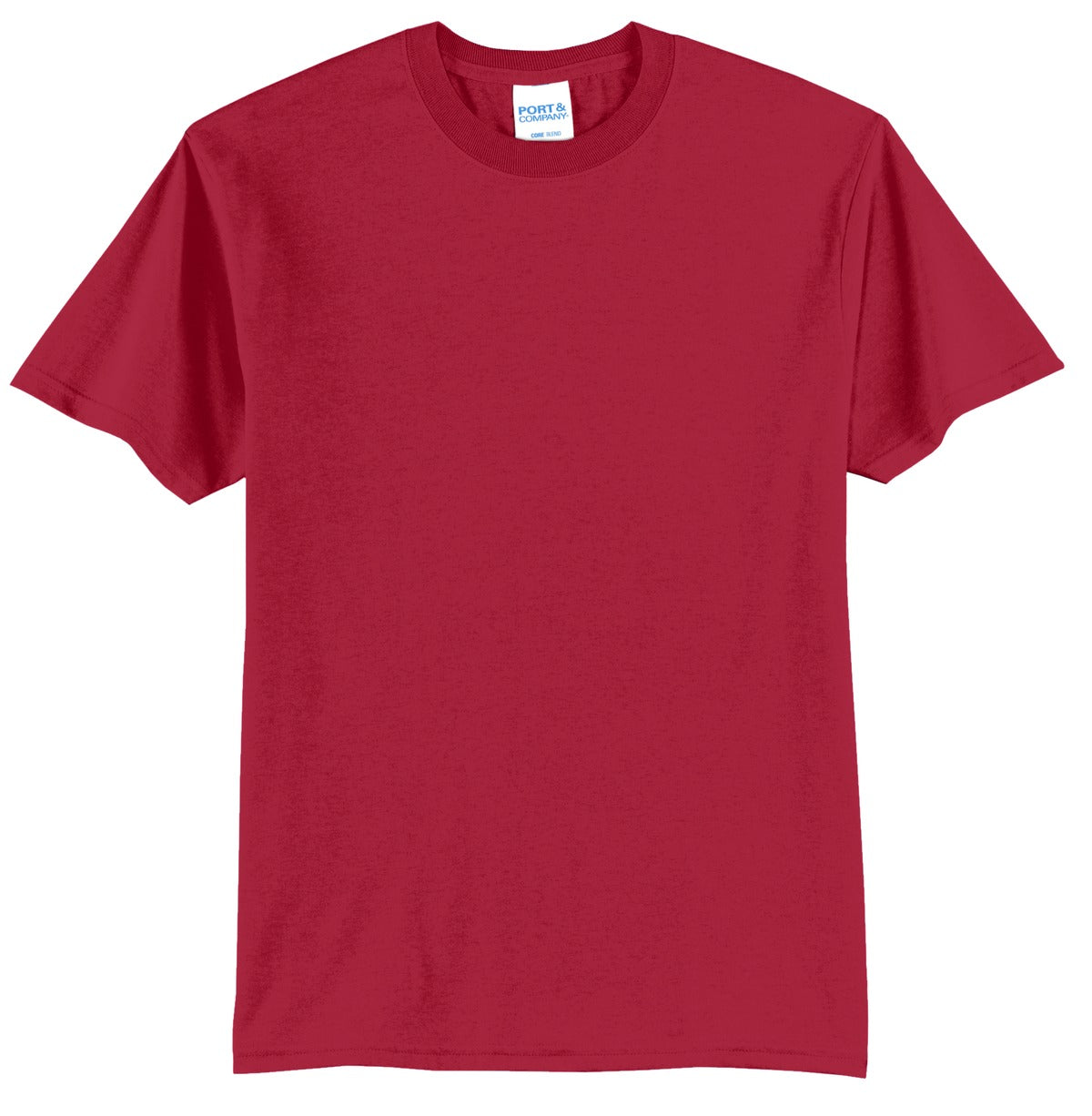 Port & Company Core Blend Tee - Red - flat front