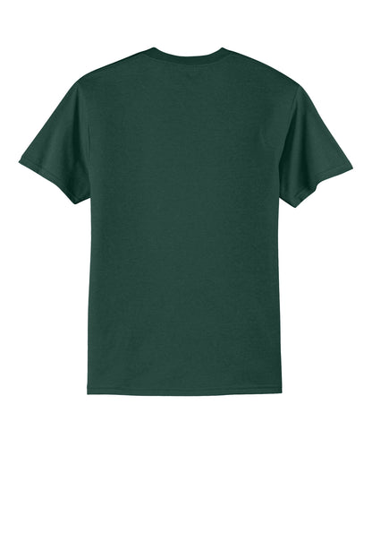 Port & Company Core Blend Tee - Dark Green - flat back