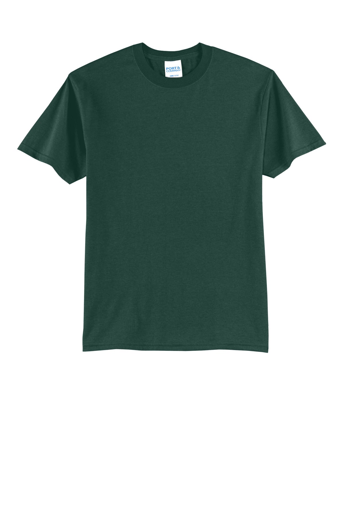 Port & Company Core Blend Tee - Dark Green - flat front