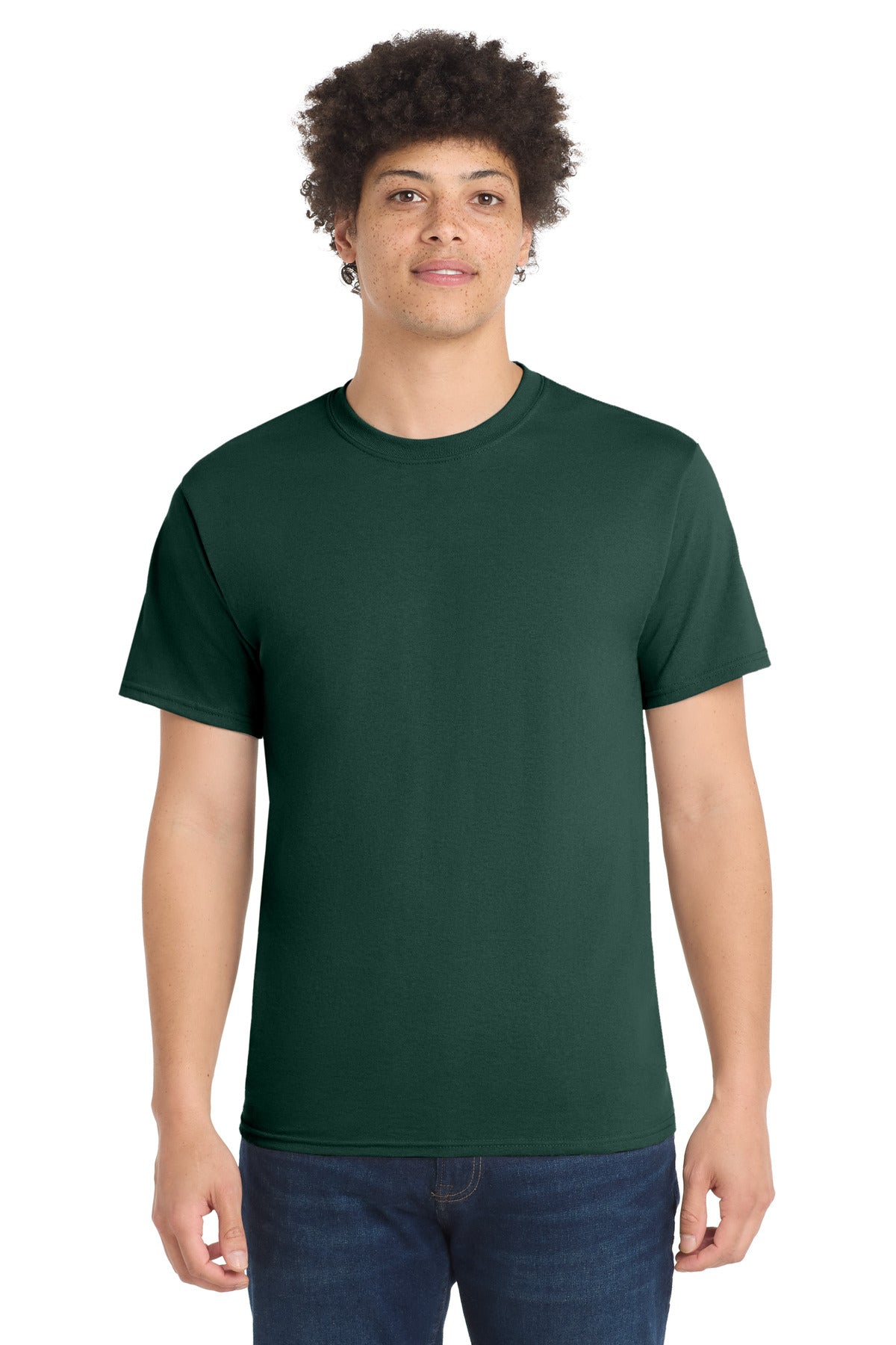 Port & Company Core Blend Tee - Dark Green - front