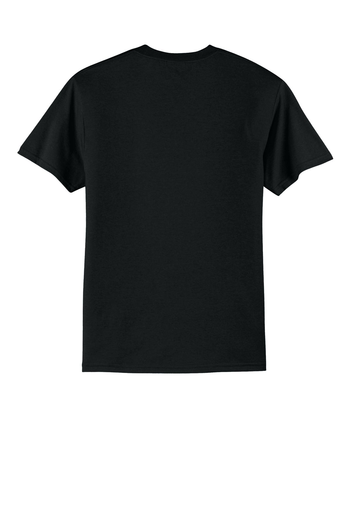 Port & Company Core Blend Tee - Jet Black - flat back
