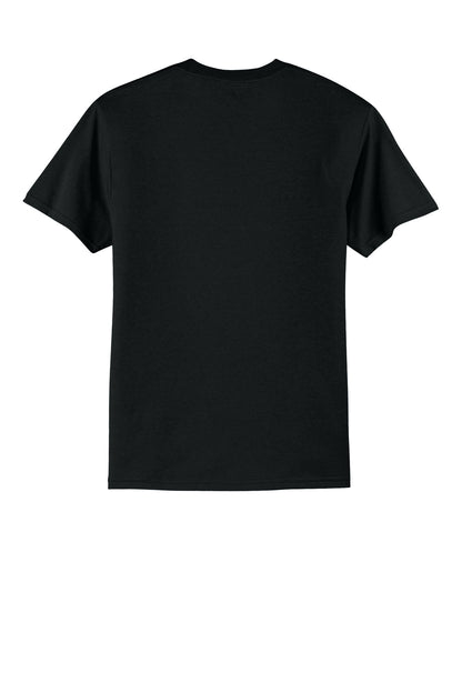 Port & Company Core Blend Tee - Jet Black - flat back