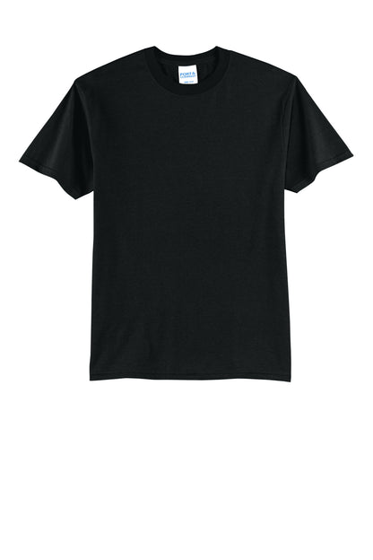 Port & Company Core Blend Tee - Jet Black - flat front