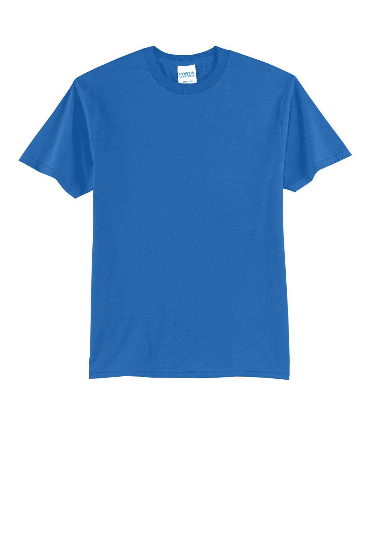 Port & Company Core Blend Tee - Royal - flat front