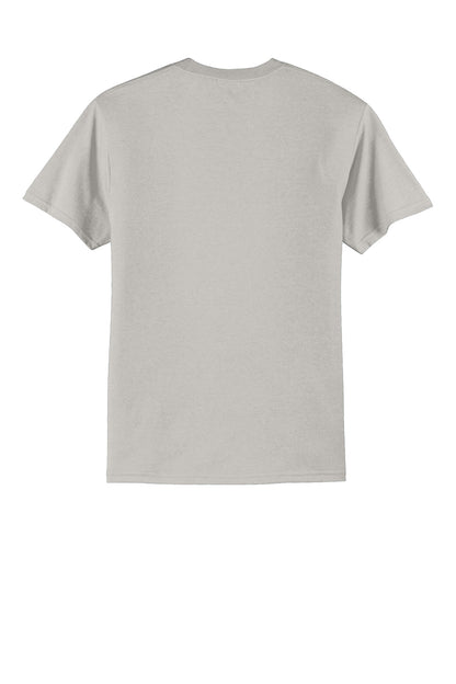 Port & Company Core Blend Tee - Silver - flat back