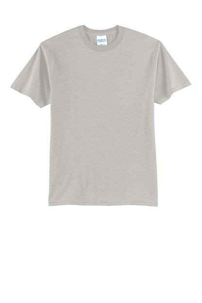 Port & Company Core Blend Tee - Silver - flat front