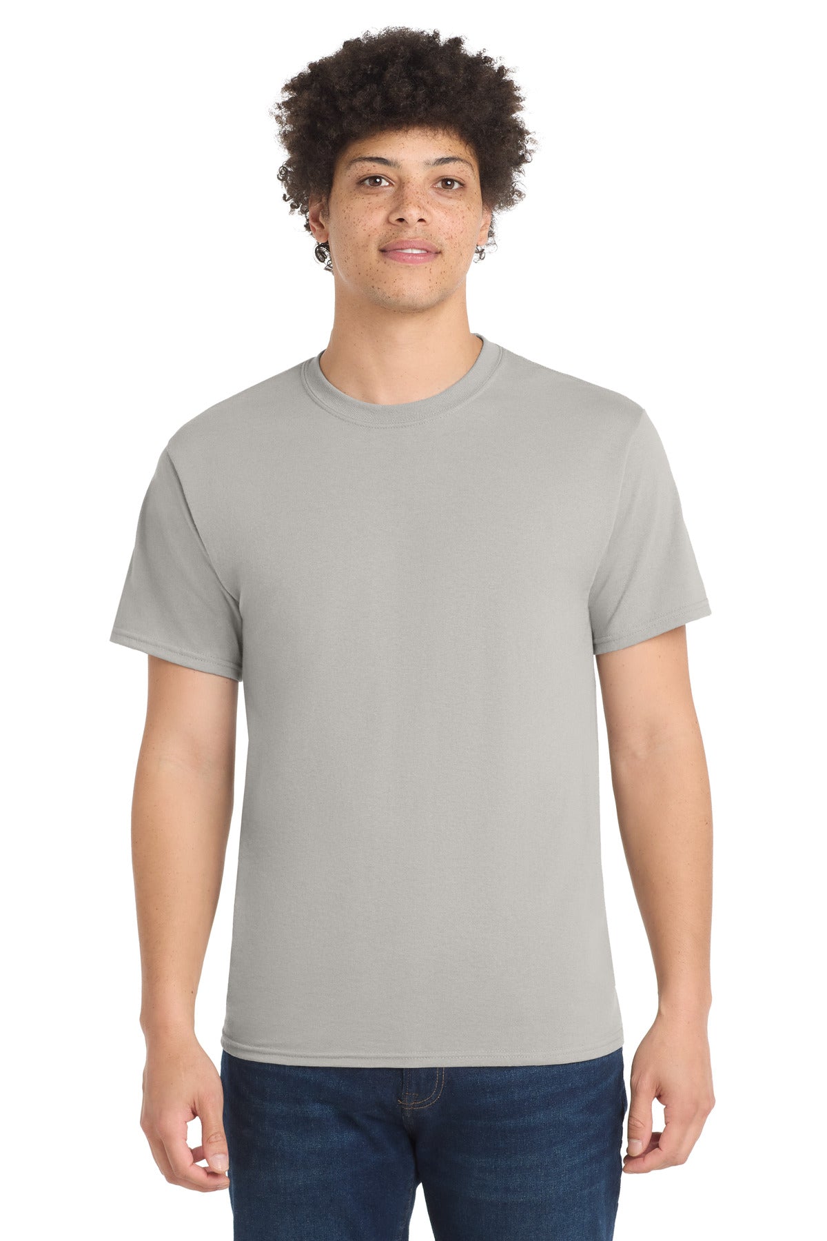 Port & Company Core Blend Tee - Silver - front