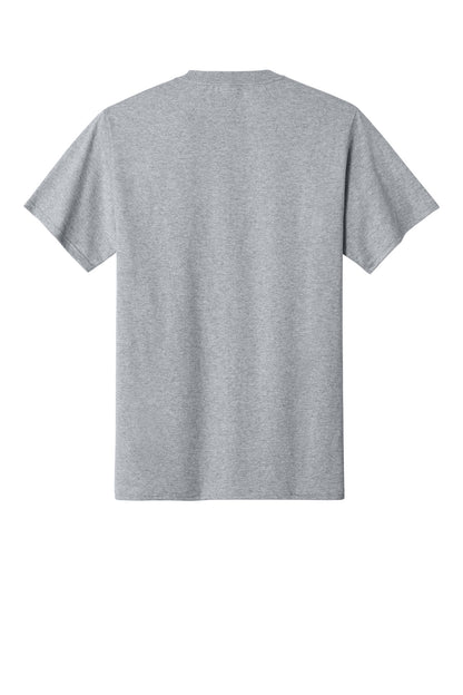 Port & Company Essential Pocket Tee - Athletic Heather - flat back