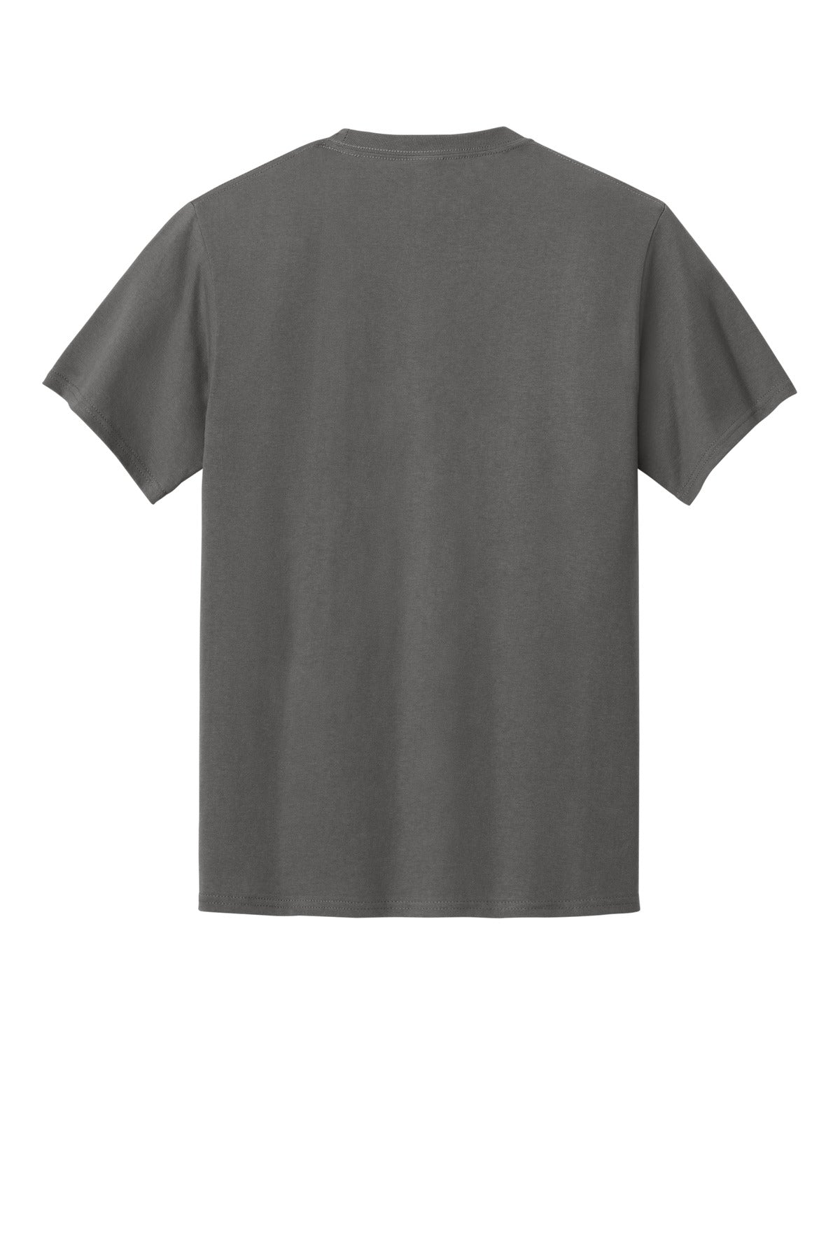 Port & Company Essential Pocket Tee - Charcoal - flat back