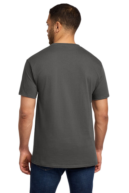 Port & Company Essential Pocket Tee - Charcoal - back