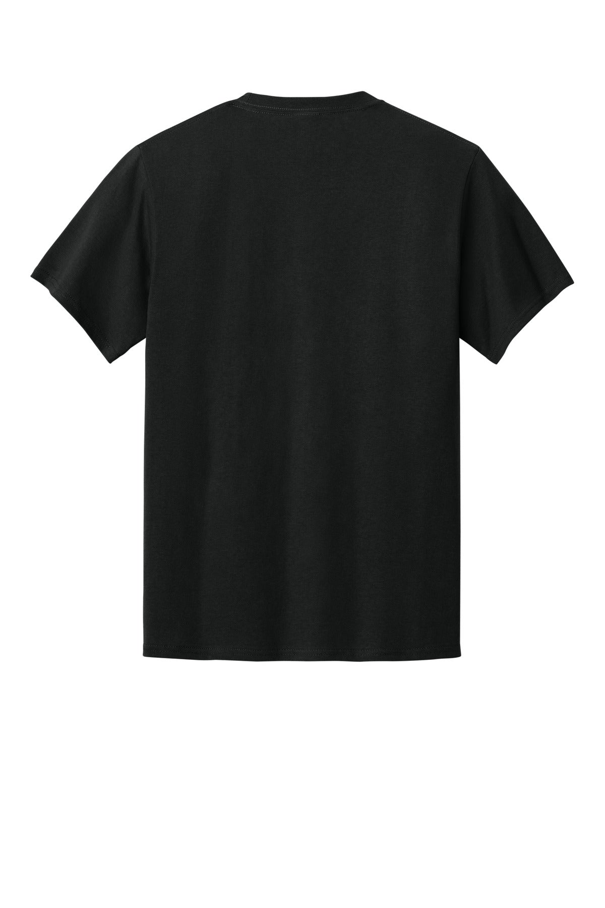 Port & Company Essential Pocket Tee - Jet Black - flat back