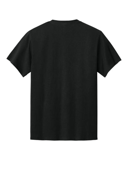 Port & Company Essential Pocket Tee - Jet Black - flat back