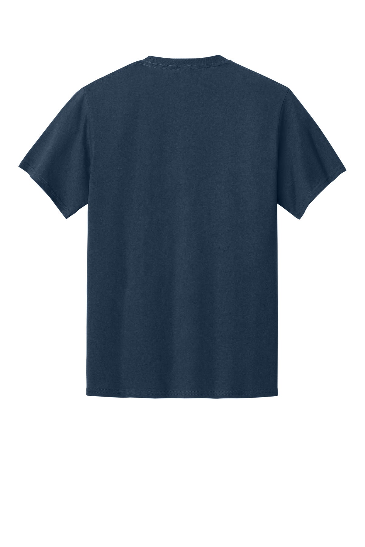 Port & Company Essential Pocket Tee - Navy - flat back