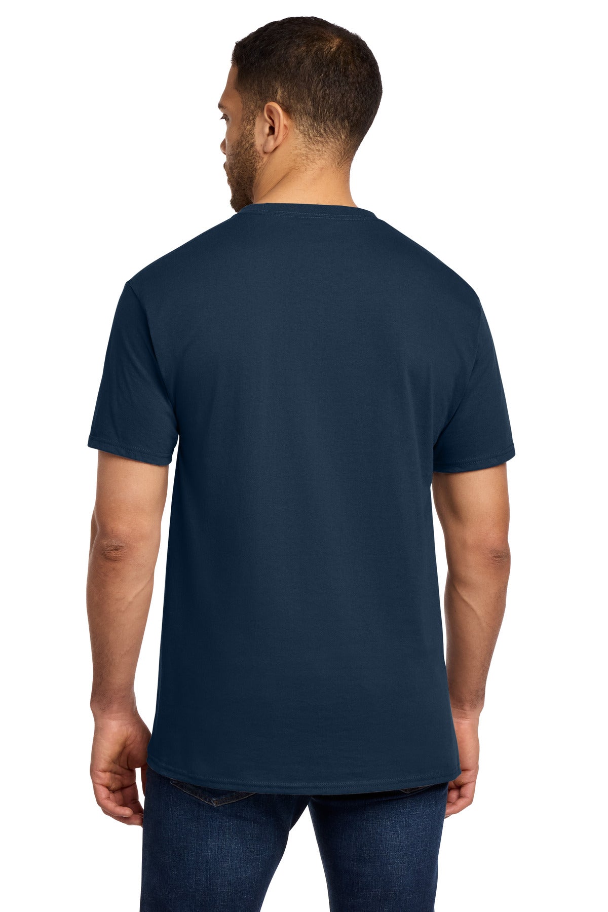 Port & Company Essential Pocket Tee - Navy - back