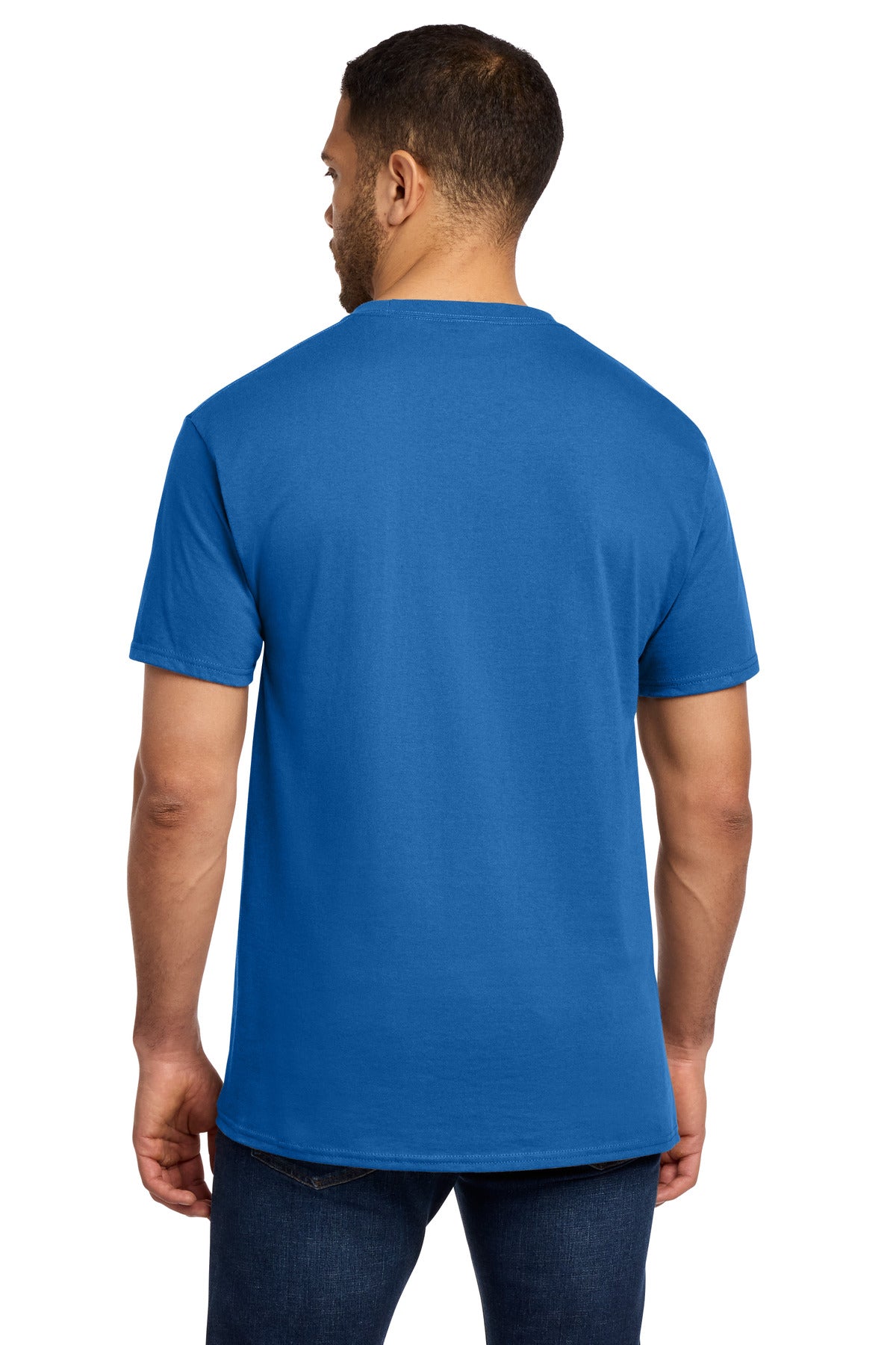 Port & Company Essential Pocket Tee - Royal - back