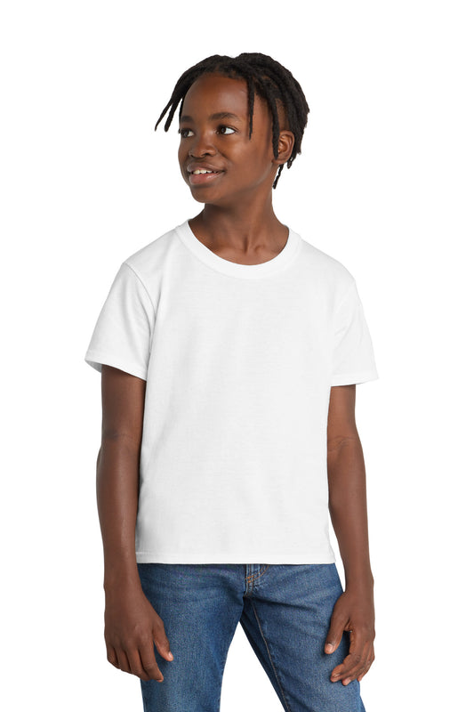 Port & Company Youth Essential Tee - White - front