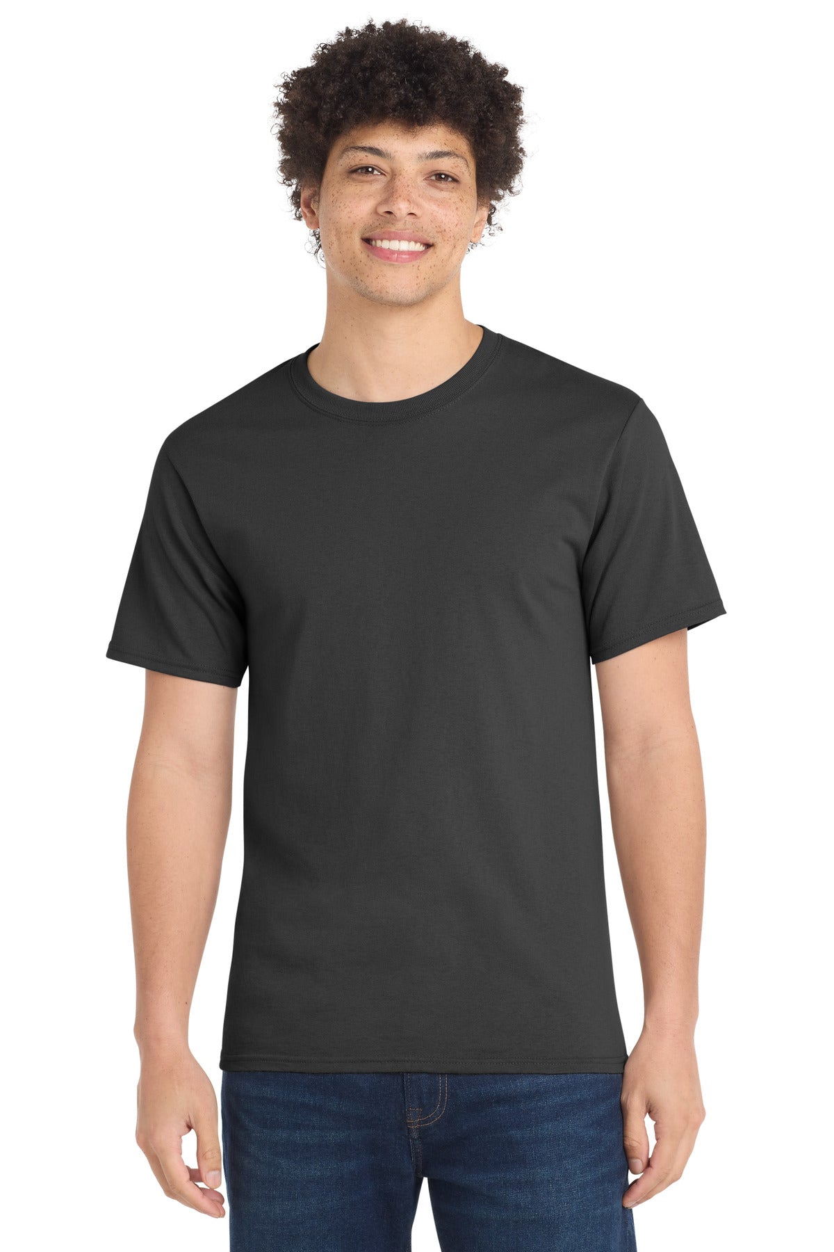 Port & Company Essential Tee - Charcoal - front
