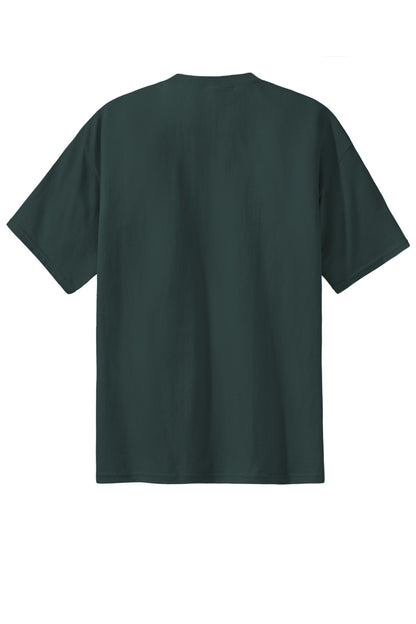 Port & Company Essential Tee - Dark Green - flat back