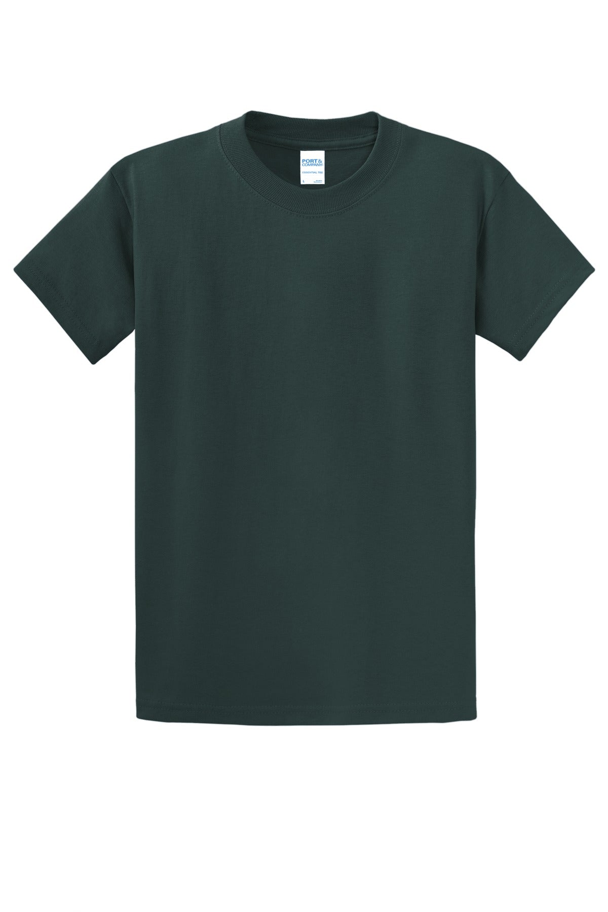 Port & Company Essential Tee - Dark Green - flat front