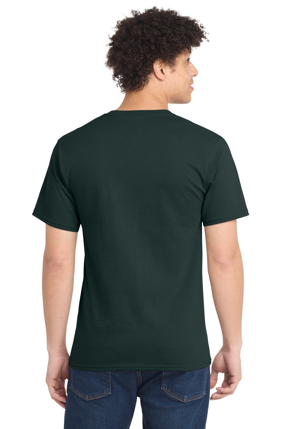 Port & Company Essential Tee - Dark Green - back