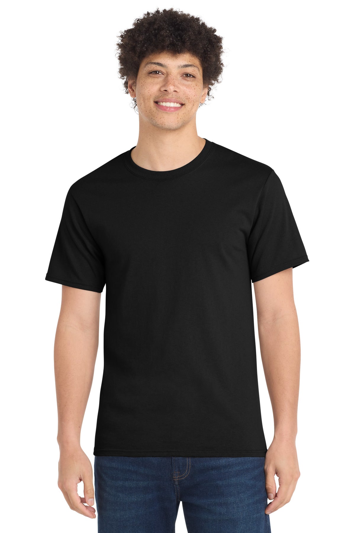 Port & Company Essential Tee - Jet Black - front