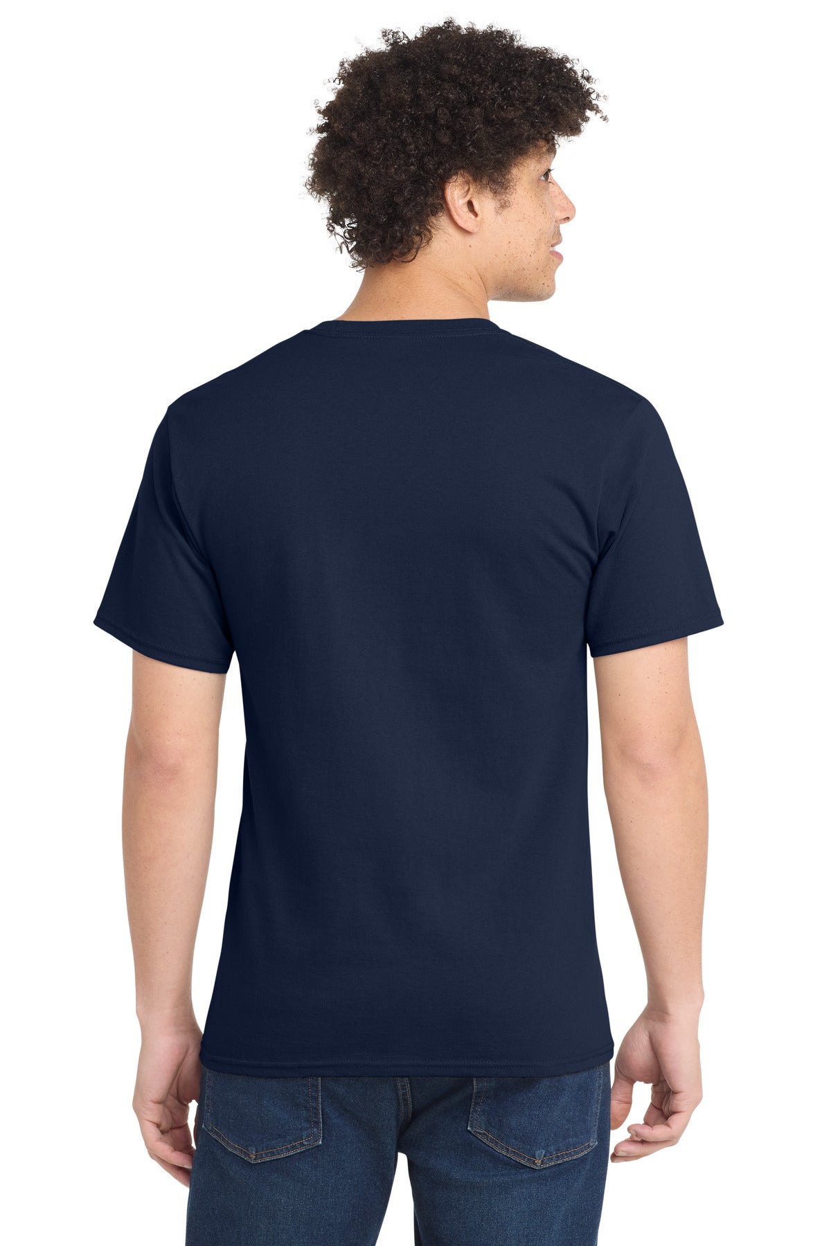 Port & Company Essential Tee - Navy - back