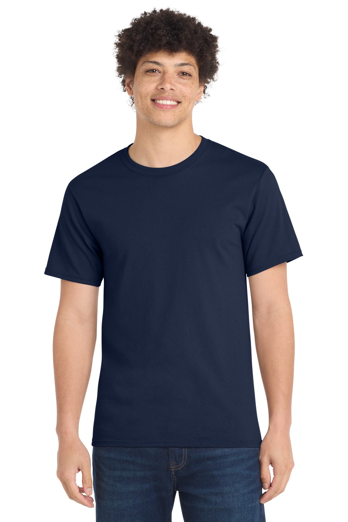 Port & Company Essential Tee - Navy - front