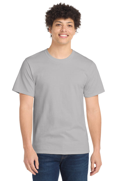 Port & Company Essential Tee - Silver - front